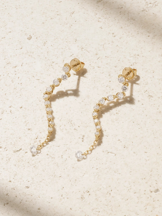 Persée 18-karat Gold Diamond Earrings