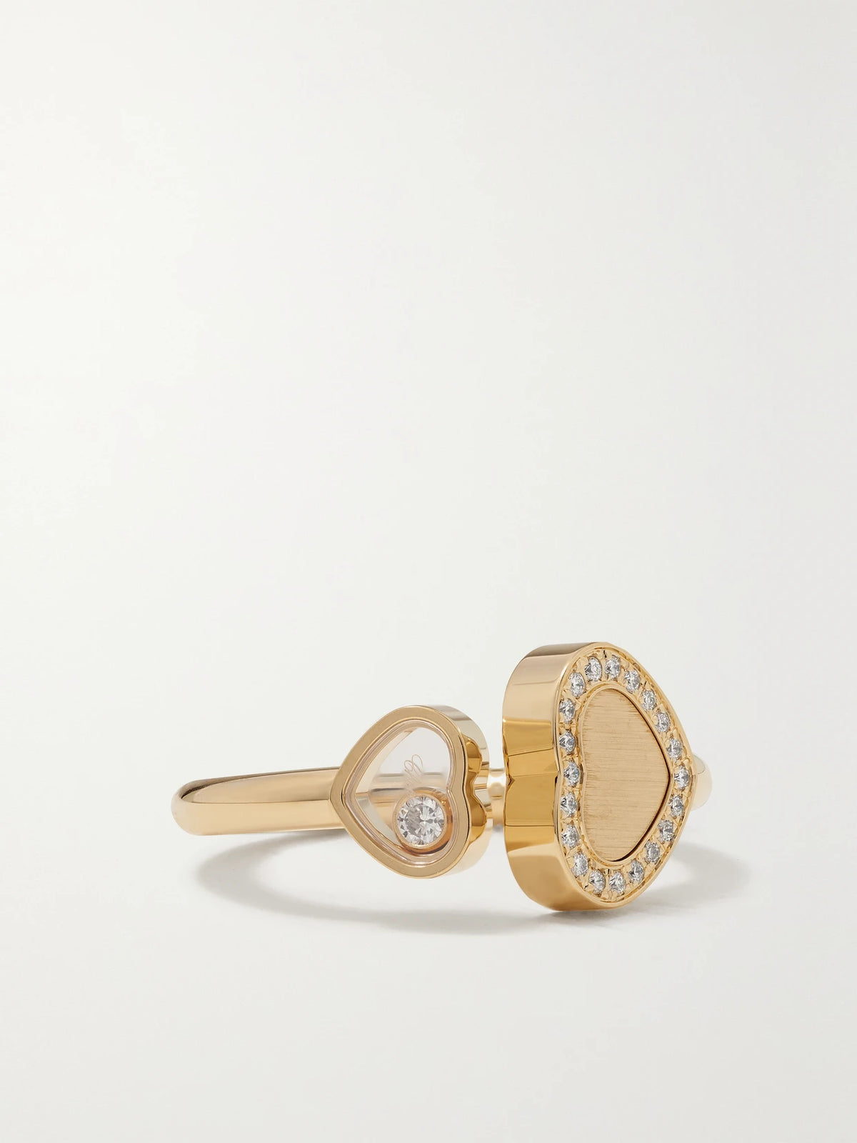 Happy Hearts 18-karat Gold Diamond Ring