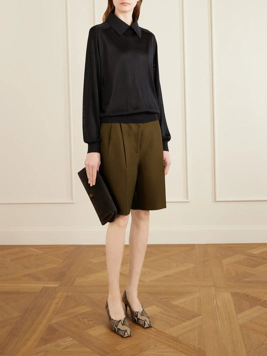 KHAITE Audrey Suede Clutch