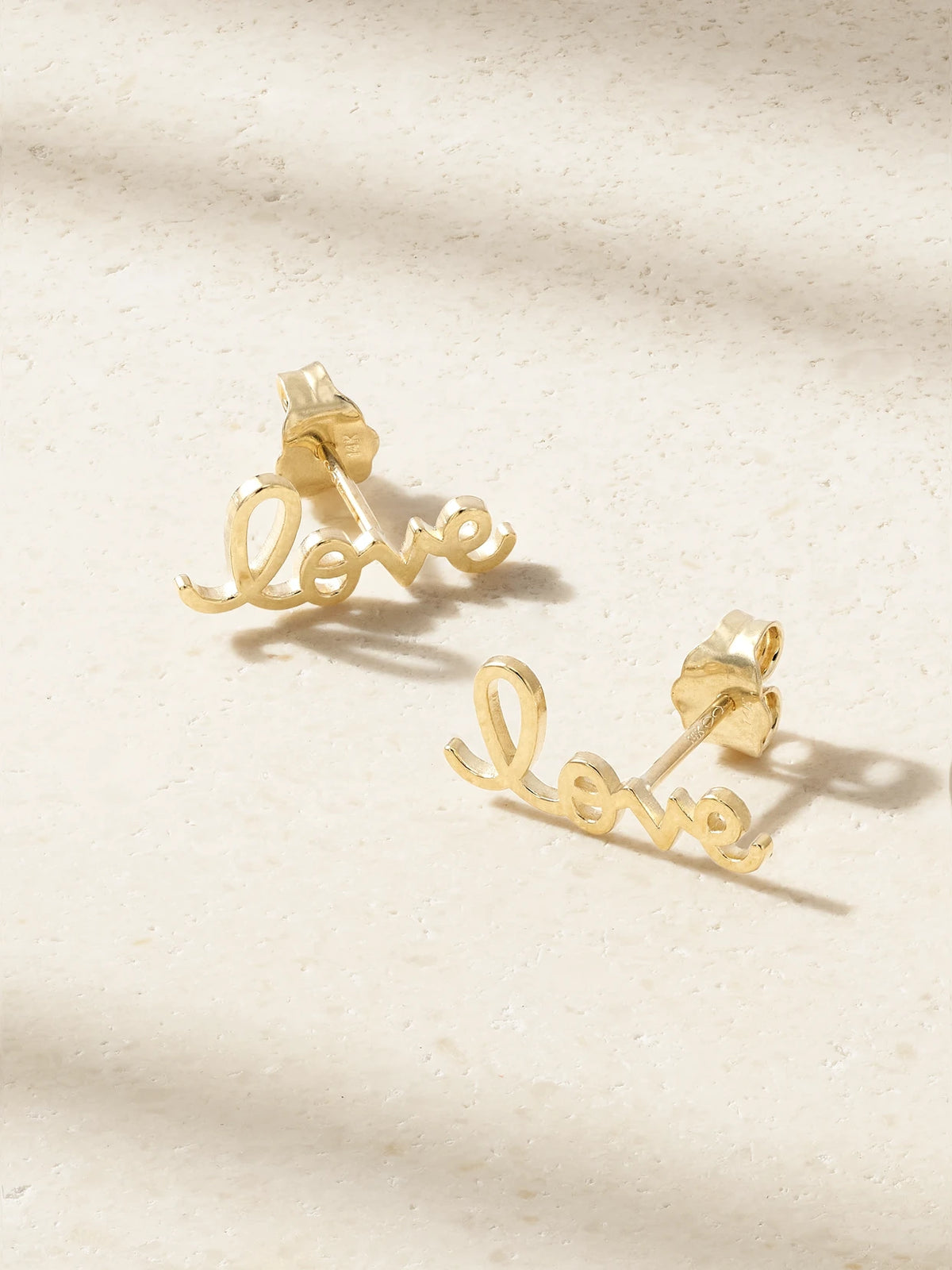 Tiny Pure Love 14-karat Gold Earrings