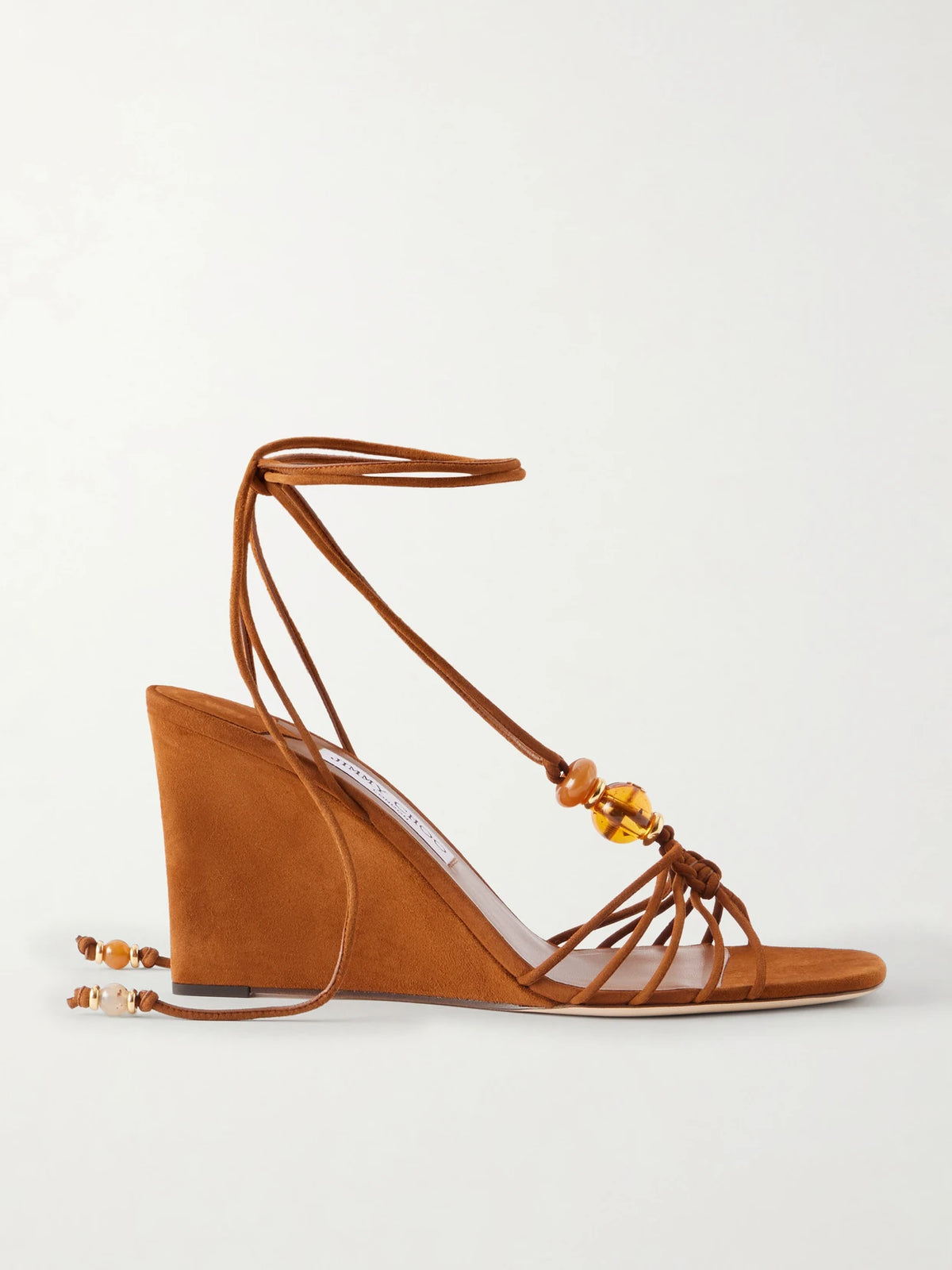 Lova 85 Embellished Suede Wedge Sandals