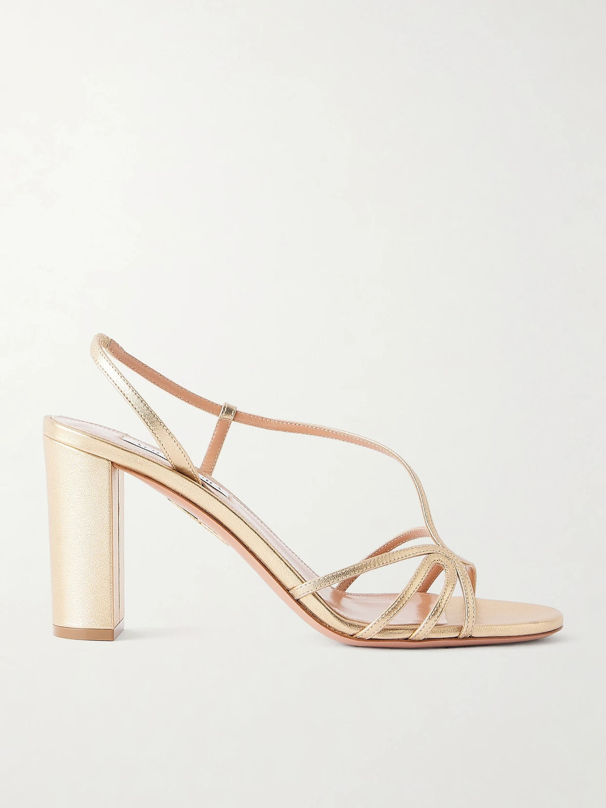 Talk To Me 85 Metallic Leather Sandals