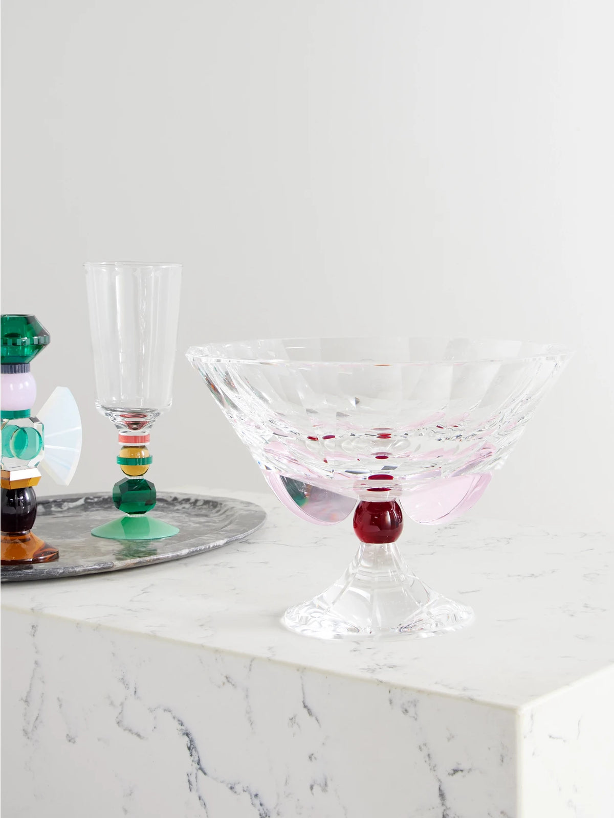 Image of Decor. Product name - Amira Small Crystal Bowl in Clear colour by brand - Reflections Copenhagen