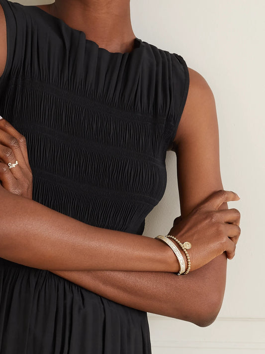 Image of Bracelets. Product name - Pisces 14-karat Gold Diamond Bracelet in Multi colour by brand - Sydney Evan