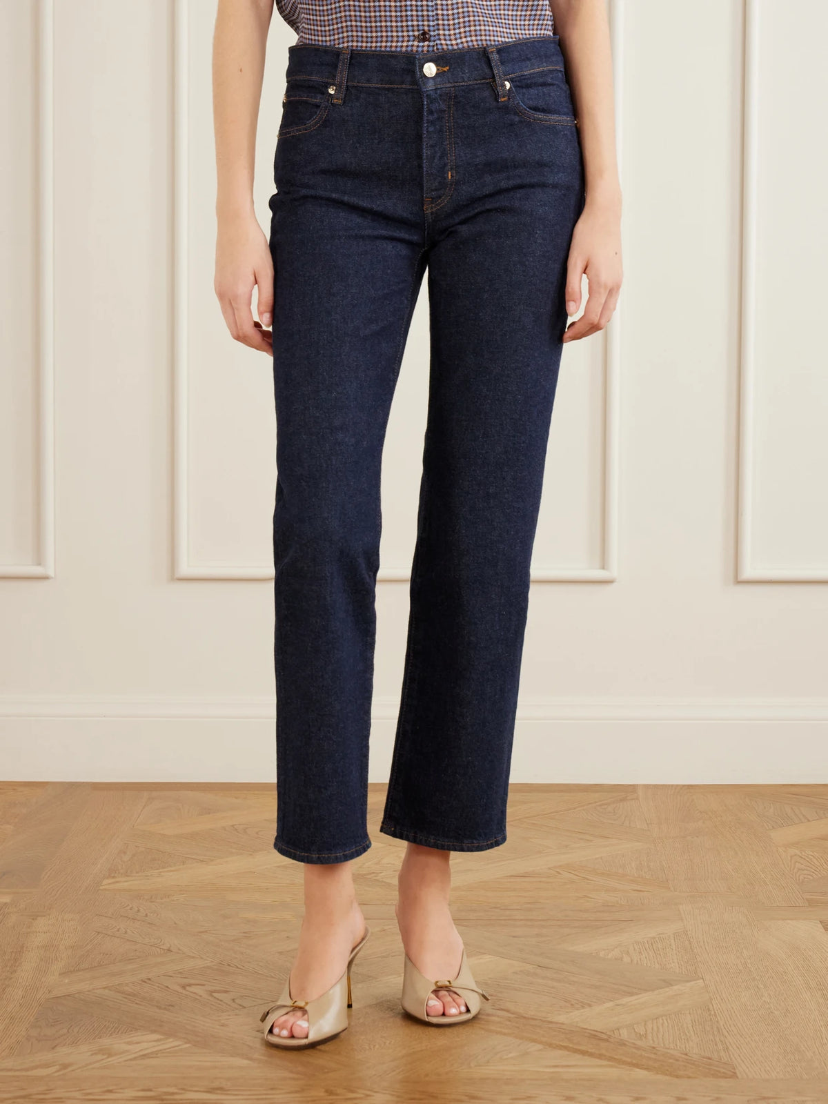 FRAME The Cigarette Low-rise Slim-fit Jeans
