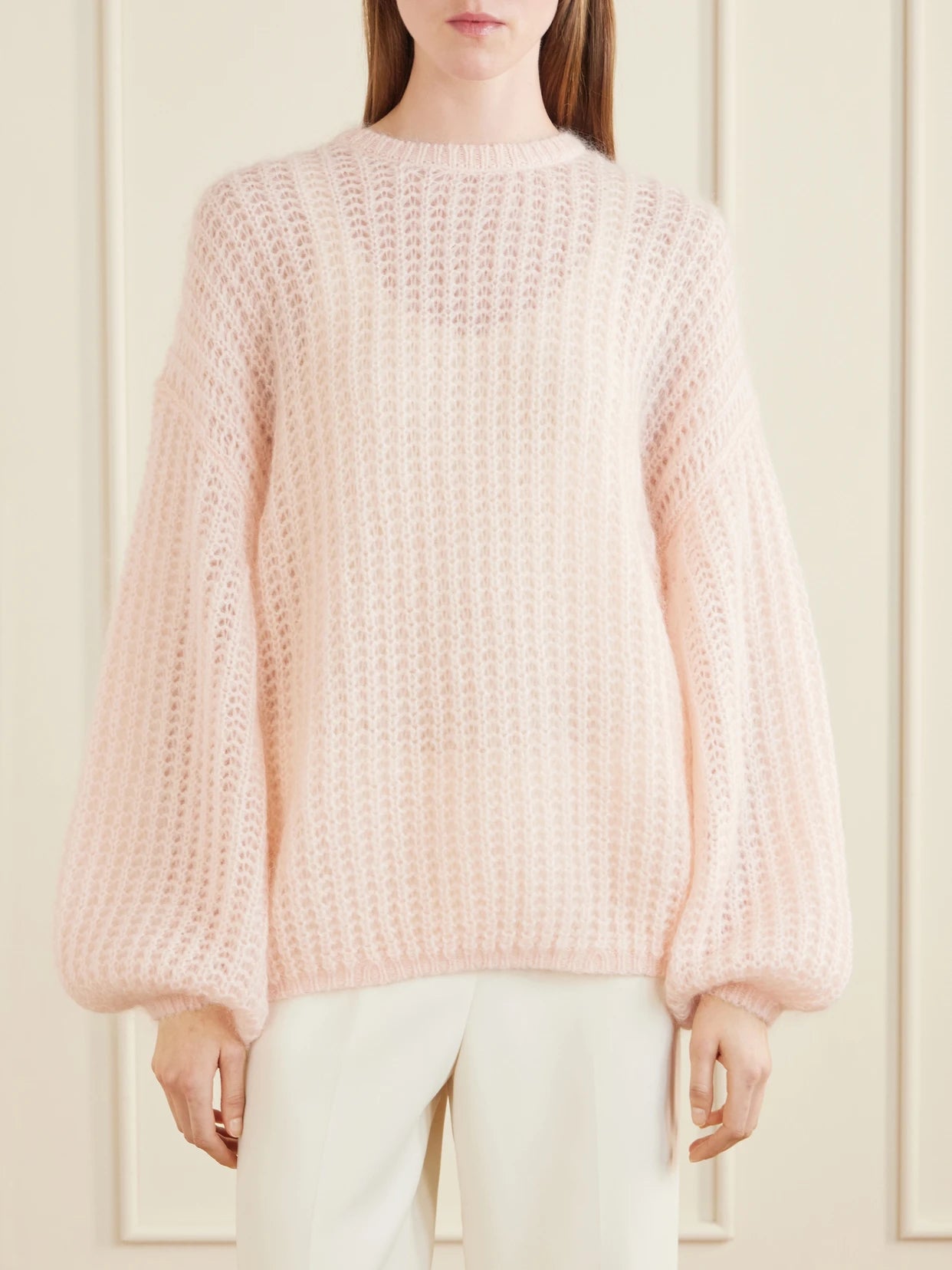 Open-knit Mohair-blend Sweater