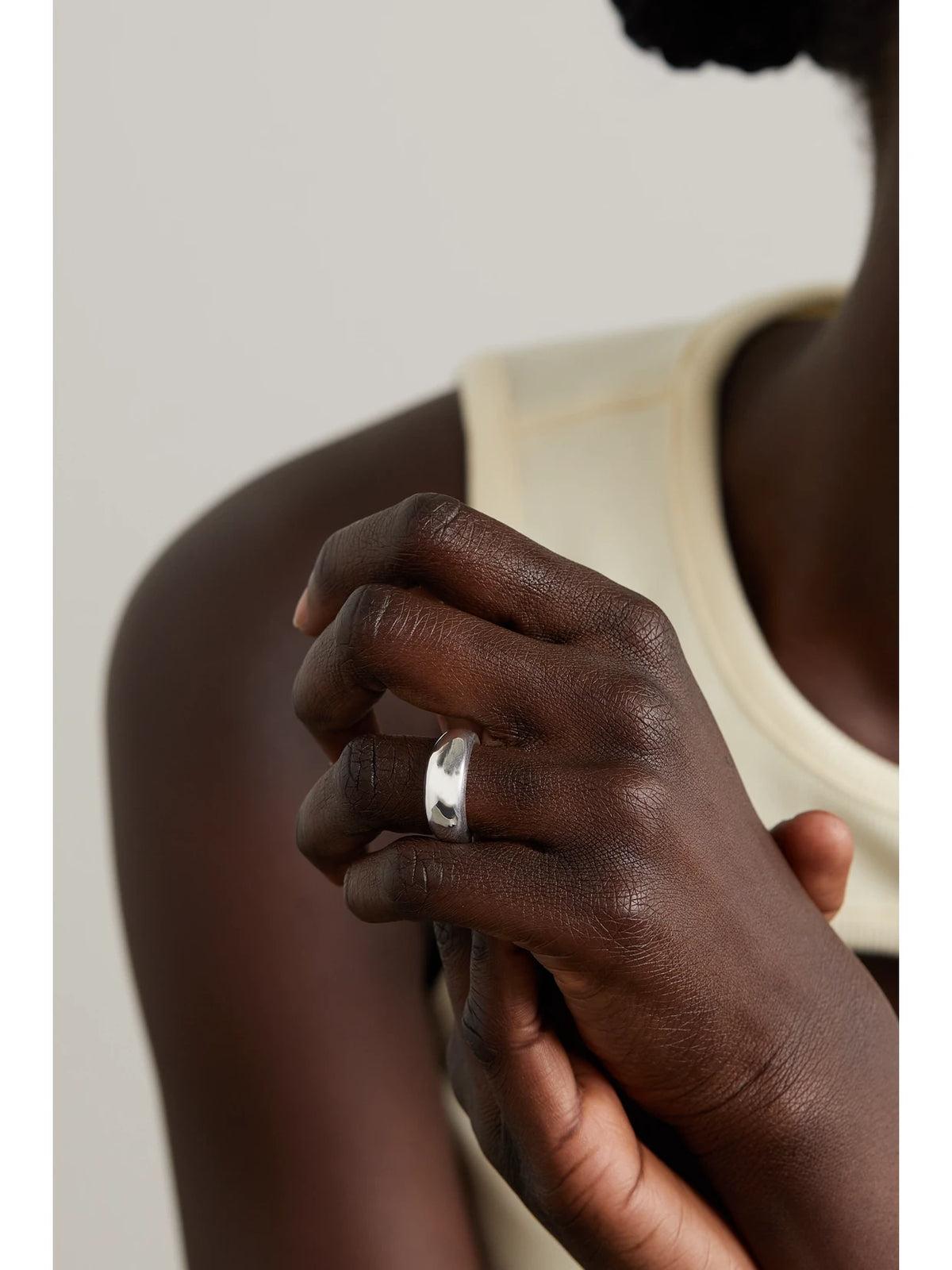 Image of Rings. Product name - The Anna Silver Ring in Multi colour by brand - LIÉ STUDIO