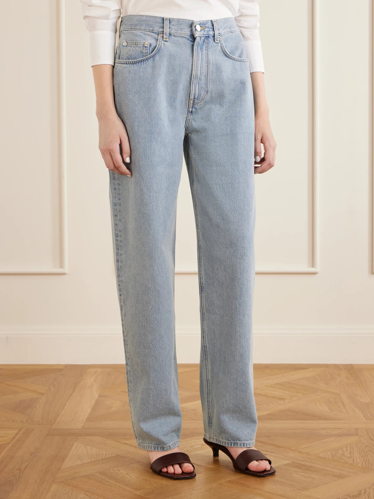 Loulou de Saison Samur Organic High-rise Straight-leg Jeans