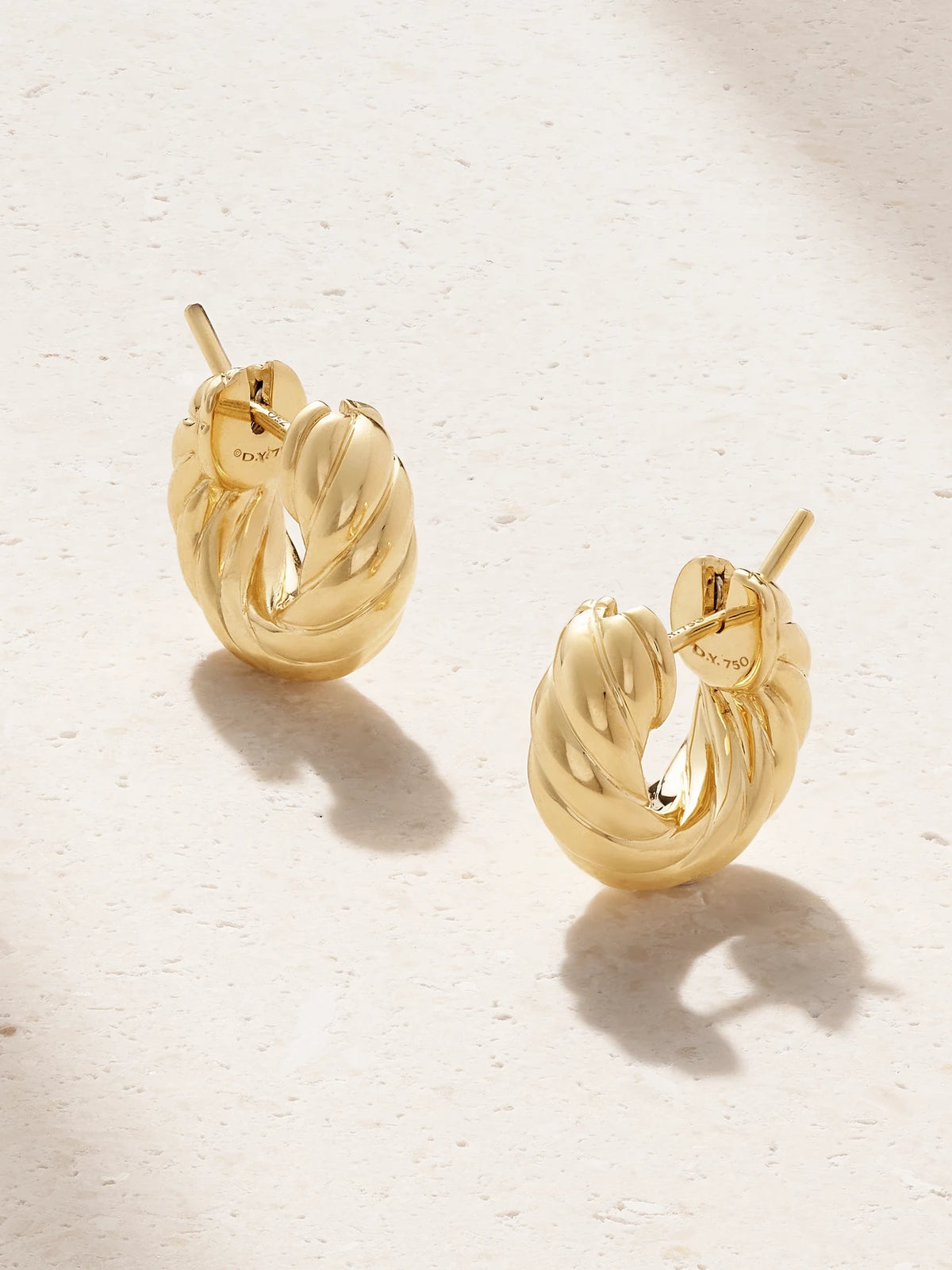 Sculpted Cable 18-karat Gold Hoop Earrings