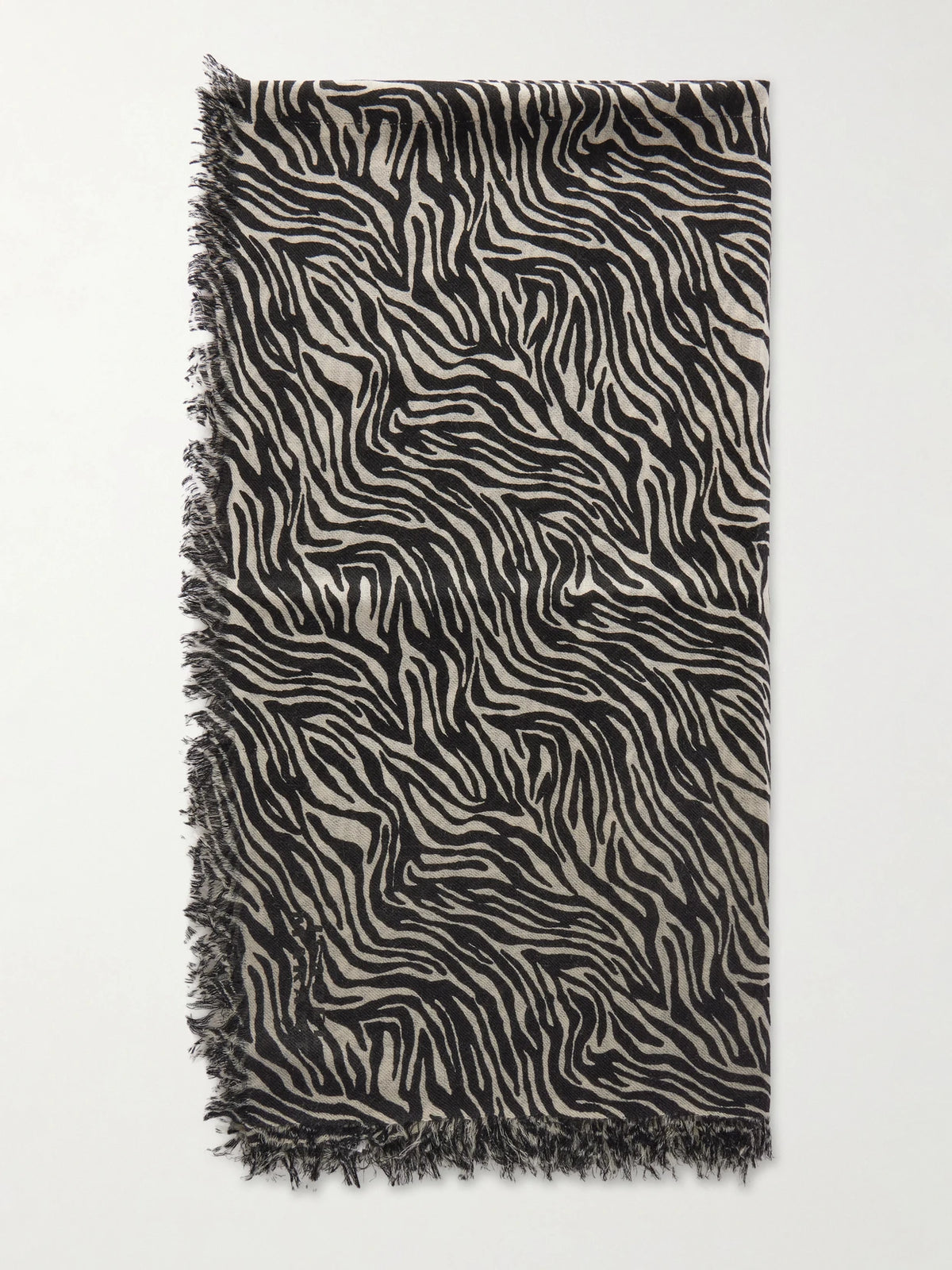 ISABEL MARANT Alecia Zebra-print Cashmere And Wool-blend Scarf