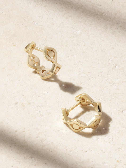 Evil Eye 14-karat Gold Earrings
