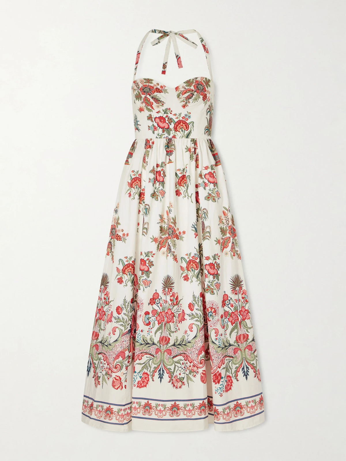 Emporio Sirenuse Johanna Chintz Floral-print Cotton Maxi Dress