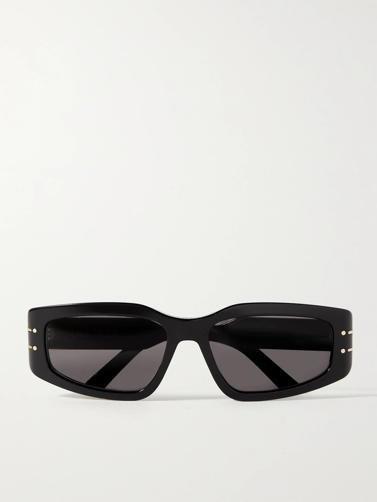 Diorsignature S9u Rectangular-frame Acetate And Gold-tone Sunglasses