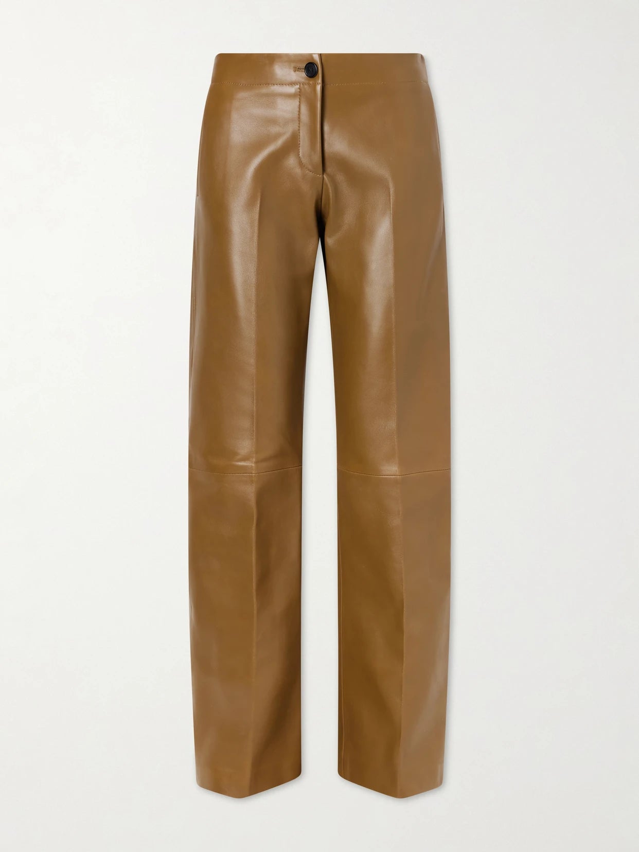 Mita Leather Straight-leg Pants