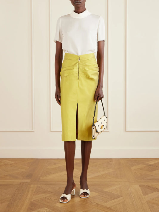 Image of Heels. Product name - Annet 60 Woven Leather Mules in White colour by brand - Valentino Garavani
