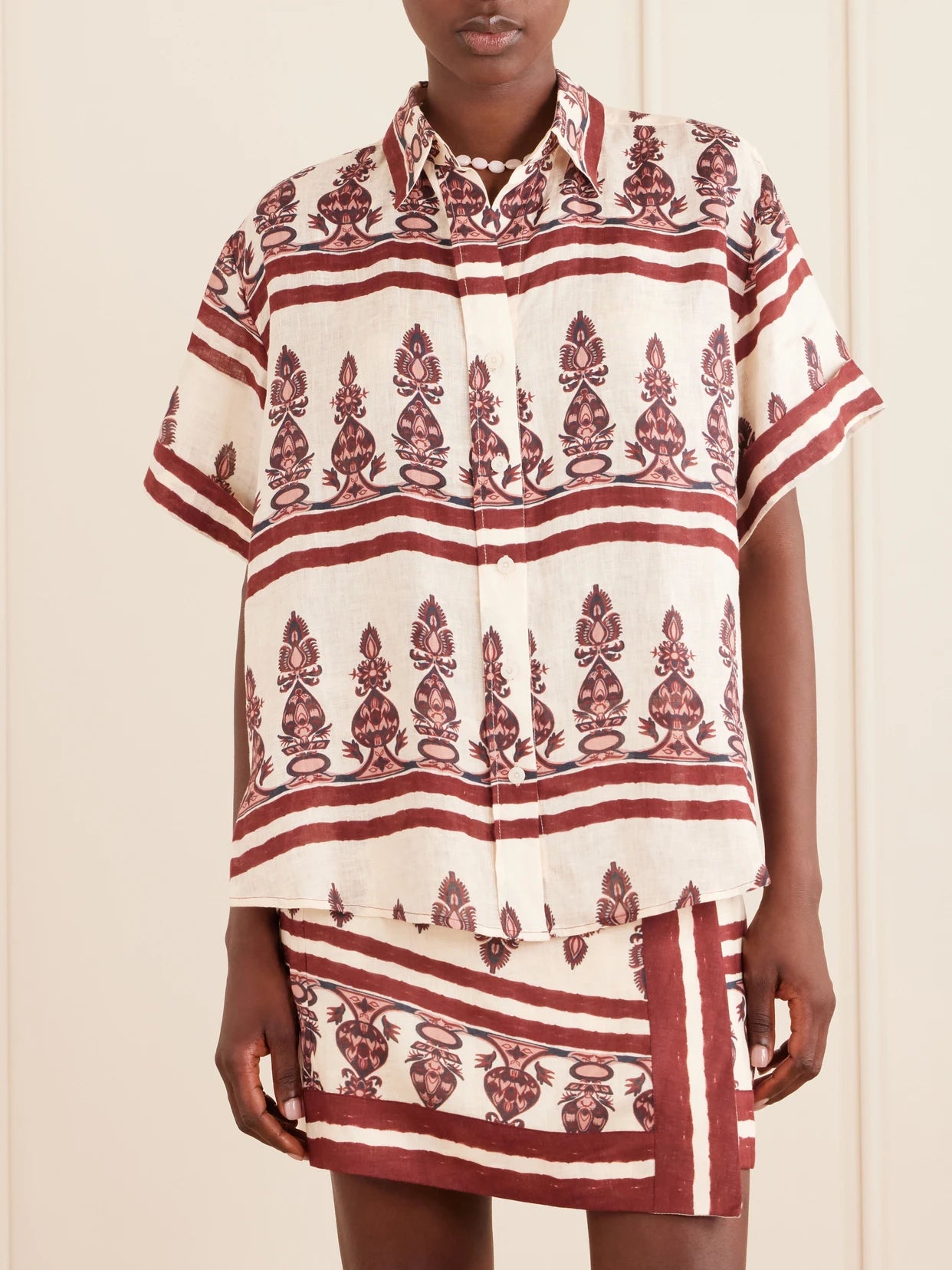Printed Linen Shirt