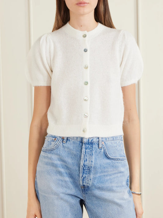 Anisa Wool-blend Cardigan
