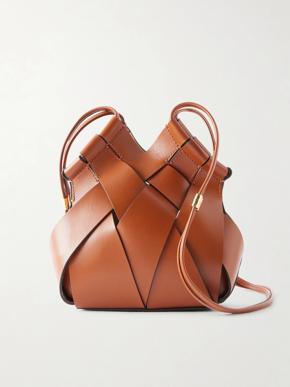 Ulla Johnson Charlotte Woven Leather Shoulder Bag