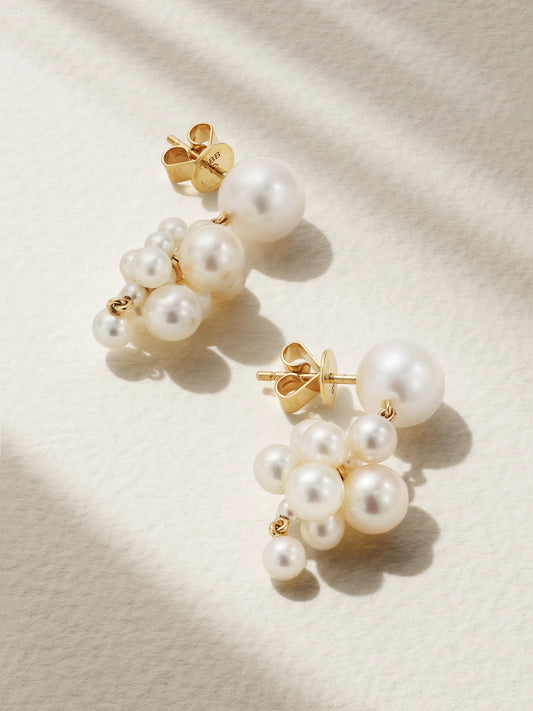 Botticelli 14-karat Gold Pearl Earrings