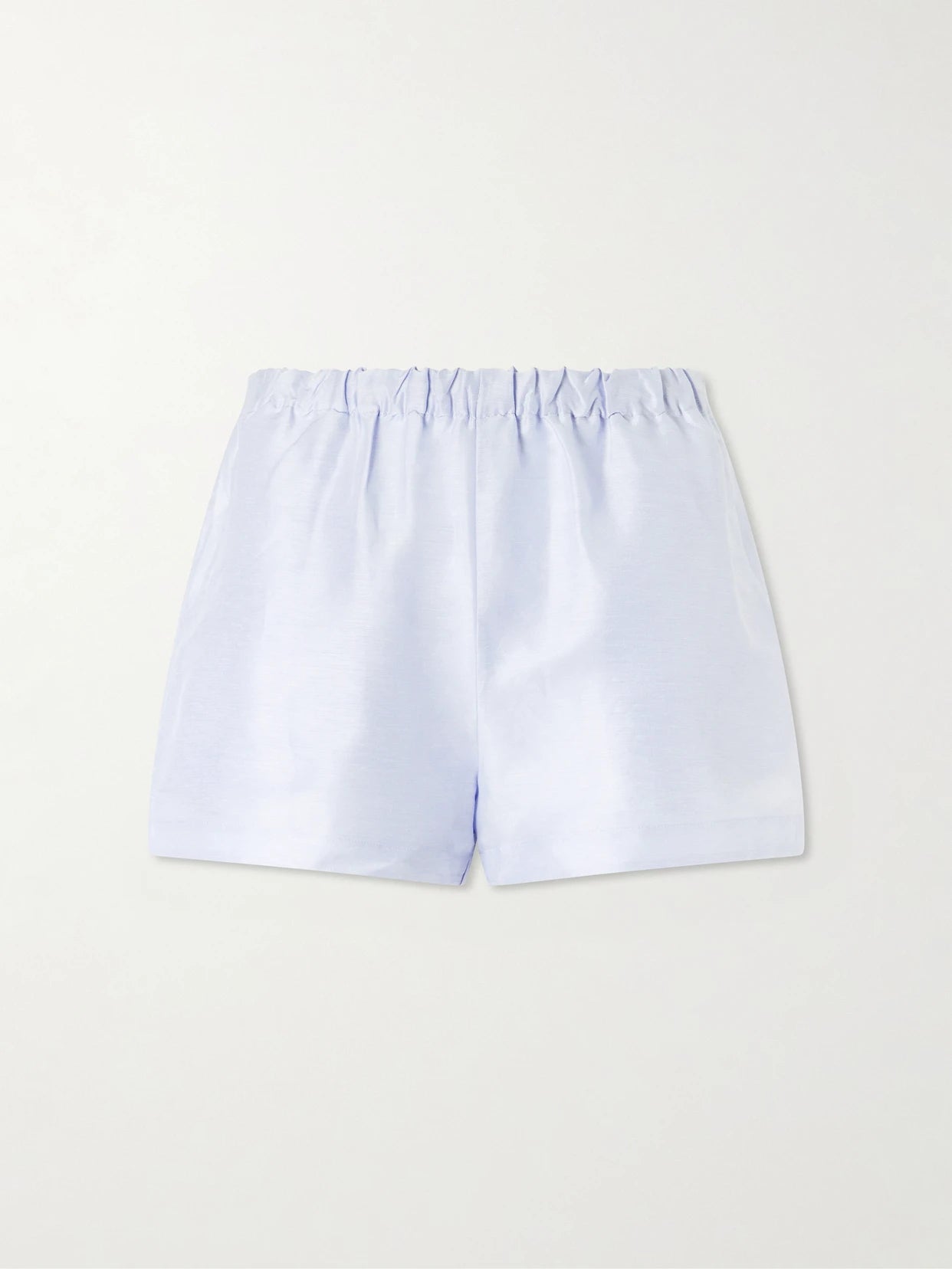 Mori Linen And Silk-blend Satin Shorts