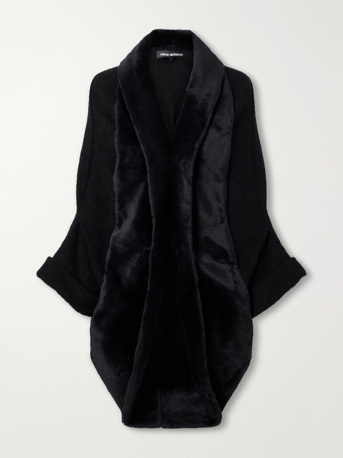 Junya Watanabe Plush-trimmed Wool-blend Felt Jacket