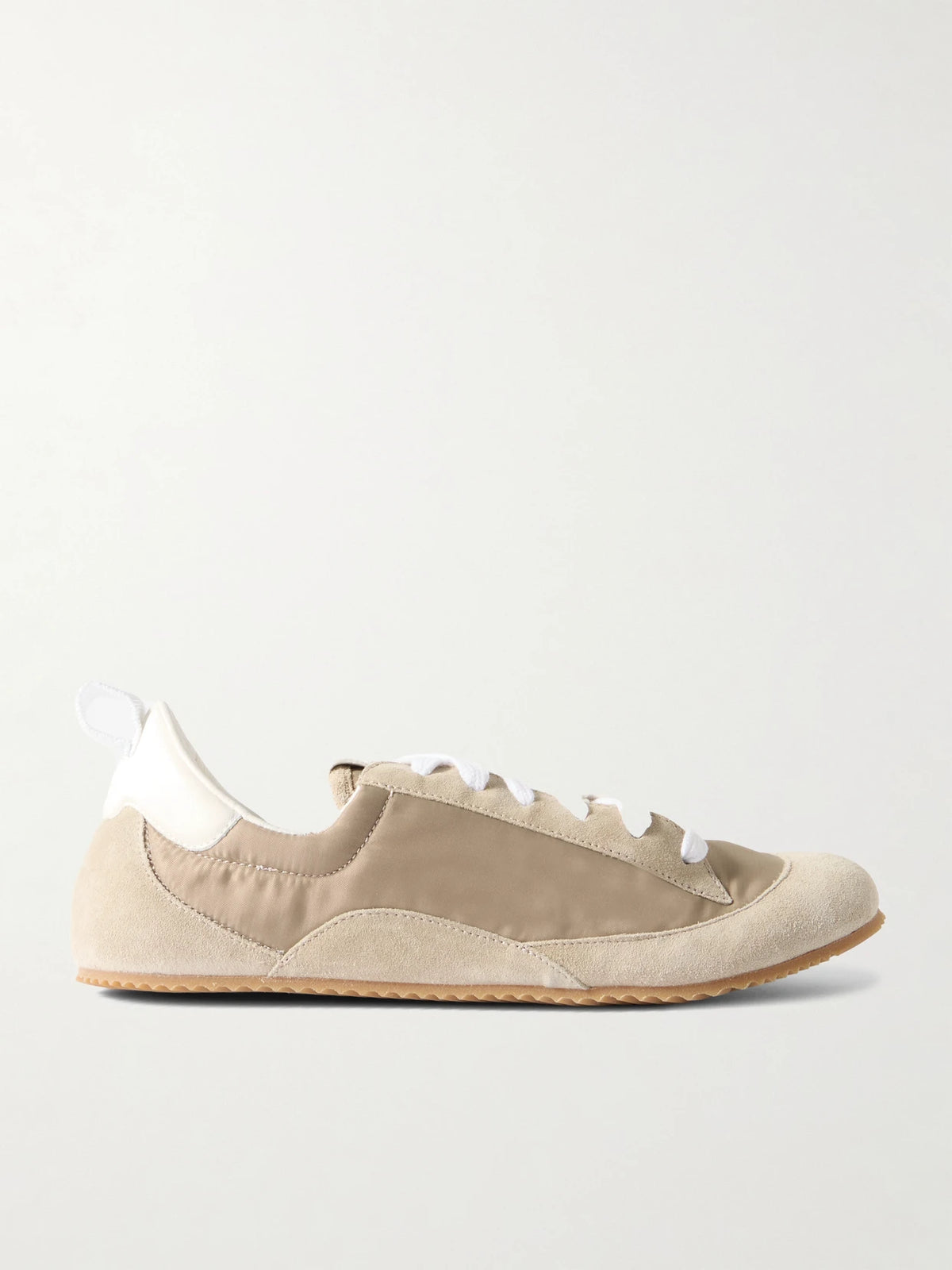 Sacchetto Leather And Suede-trimmed Shell Sneakers