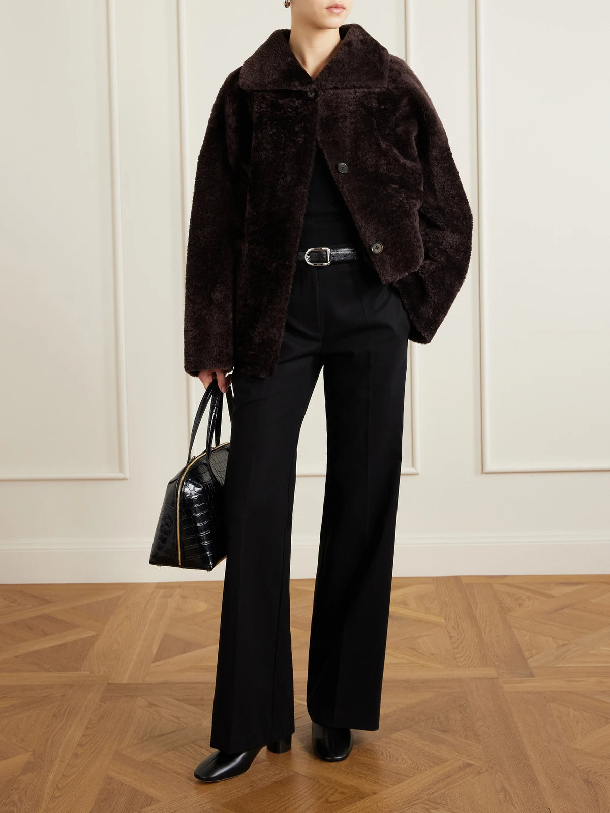 Image of Boots. Product name - Carole 35 Leather Ankle Boots in Black colour by brand - Le Monde Béryl
