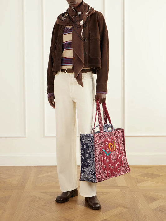 Image of Scarves & Shawls. Product name - Étole Paisley Frayed Printed Wool And Silk-blend Twill Scarf in Brown colour by brand - CALL IT BY YOUR NAME