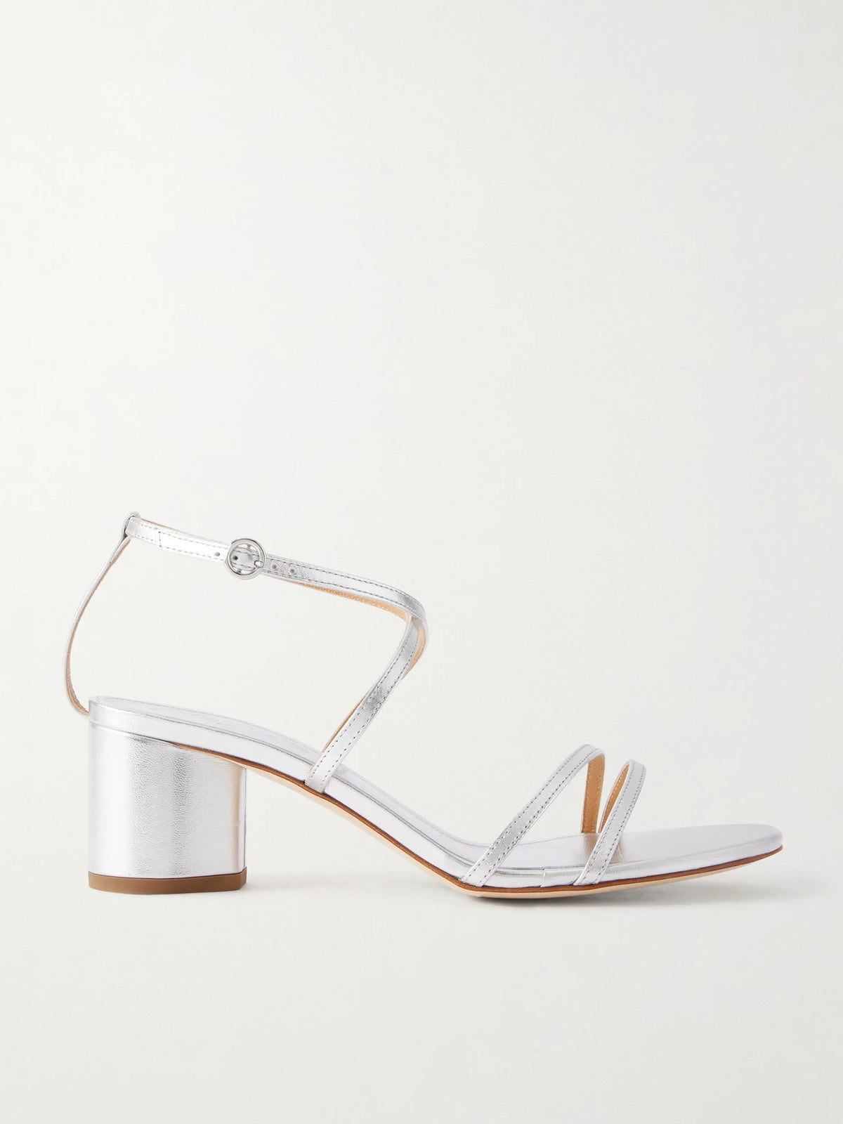 Mirella Metallic Leather Sandals
