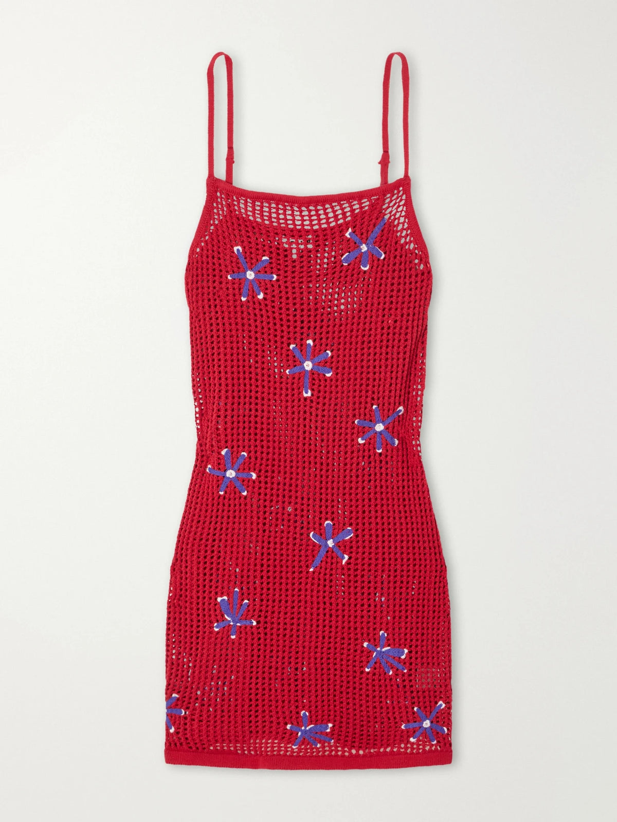 Rio Crocheted Cotton Mini Dress