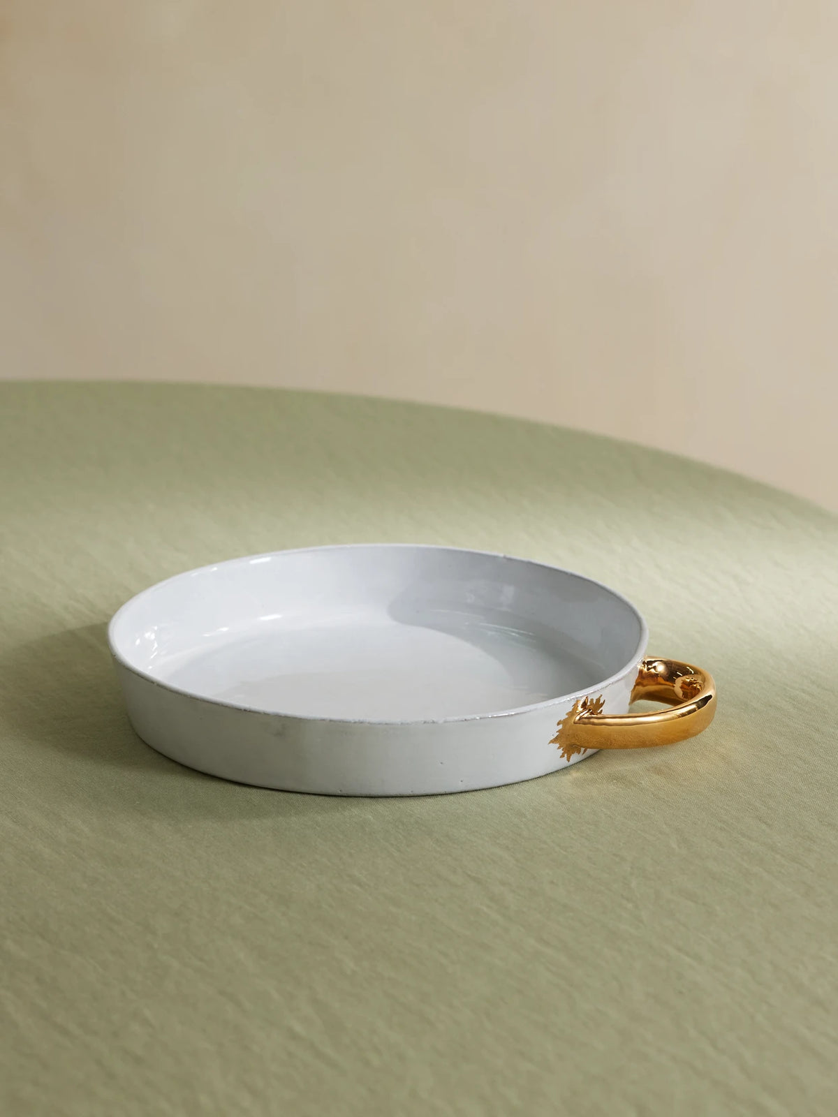 + Sacai Gold-plated Ceramic Platter
