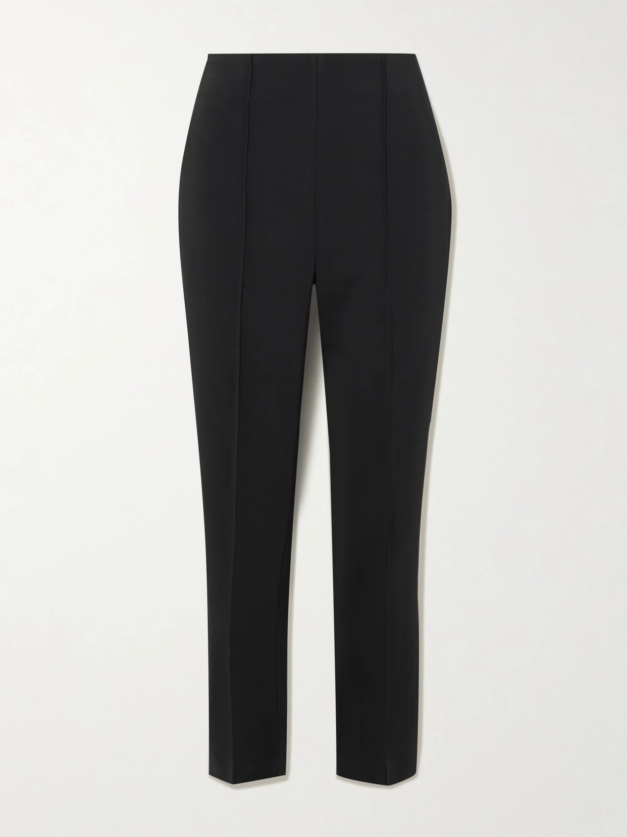 Pintucked Grain De Poudre Skinny Pants