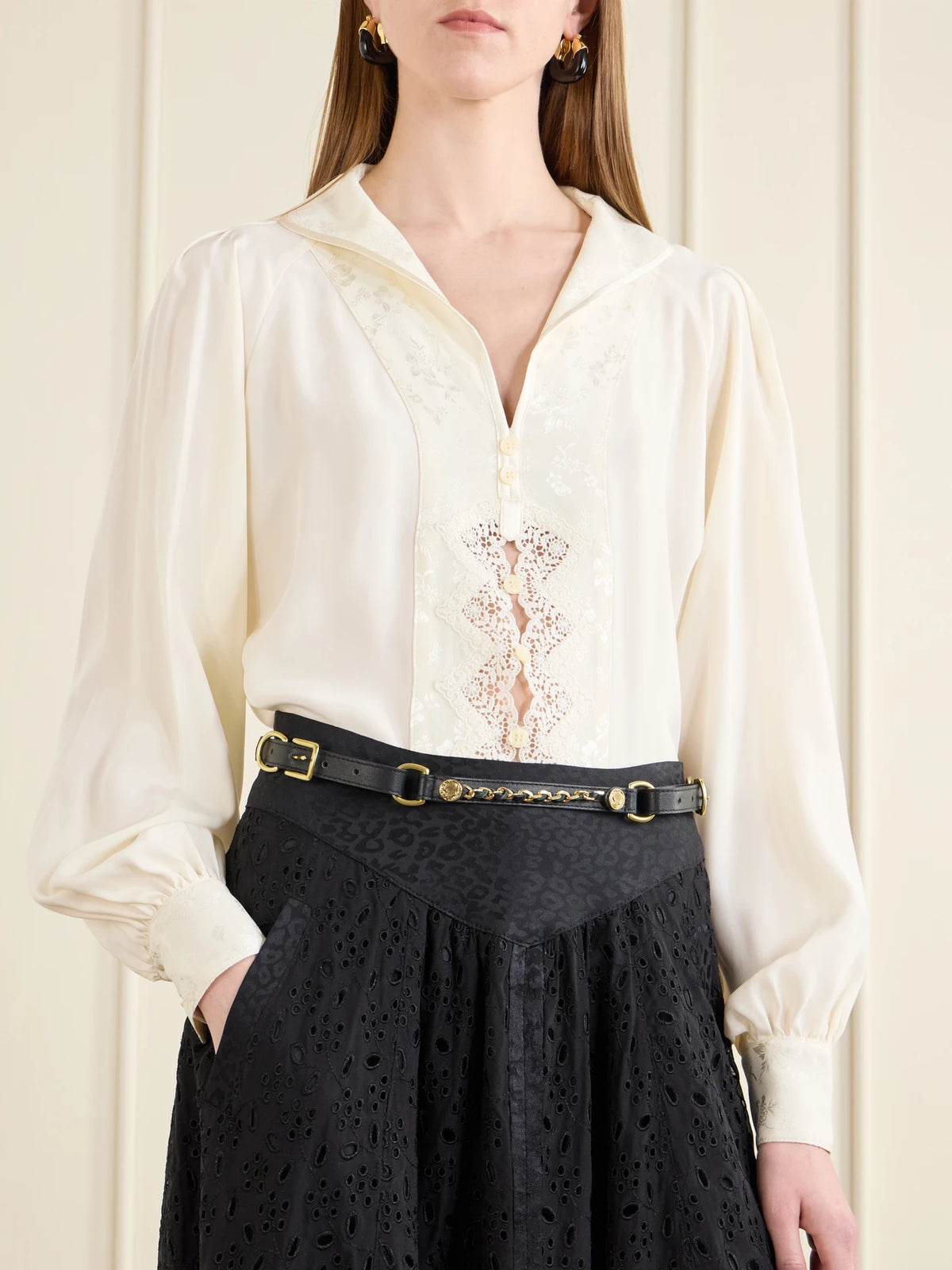 Corsita Embellished Leather Belt