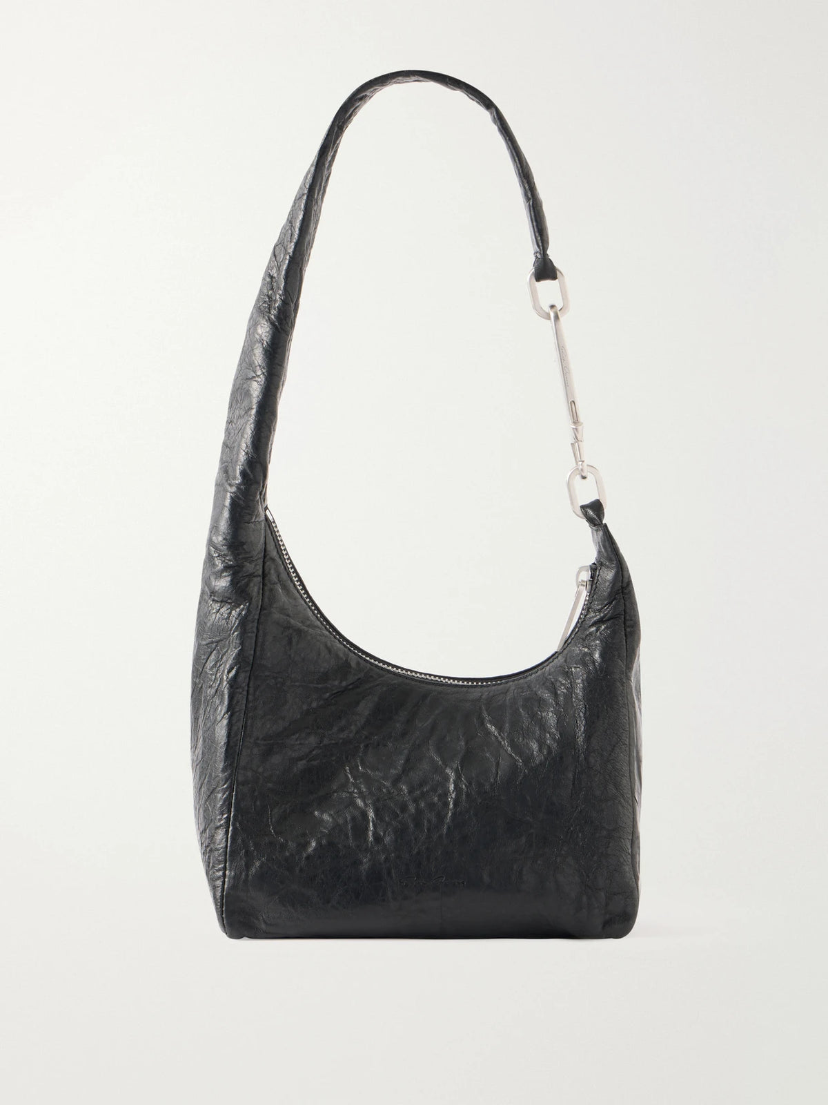 Disco Gemini Crinkled-leather Shoulder Bag