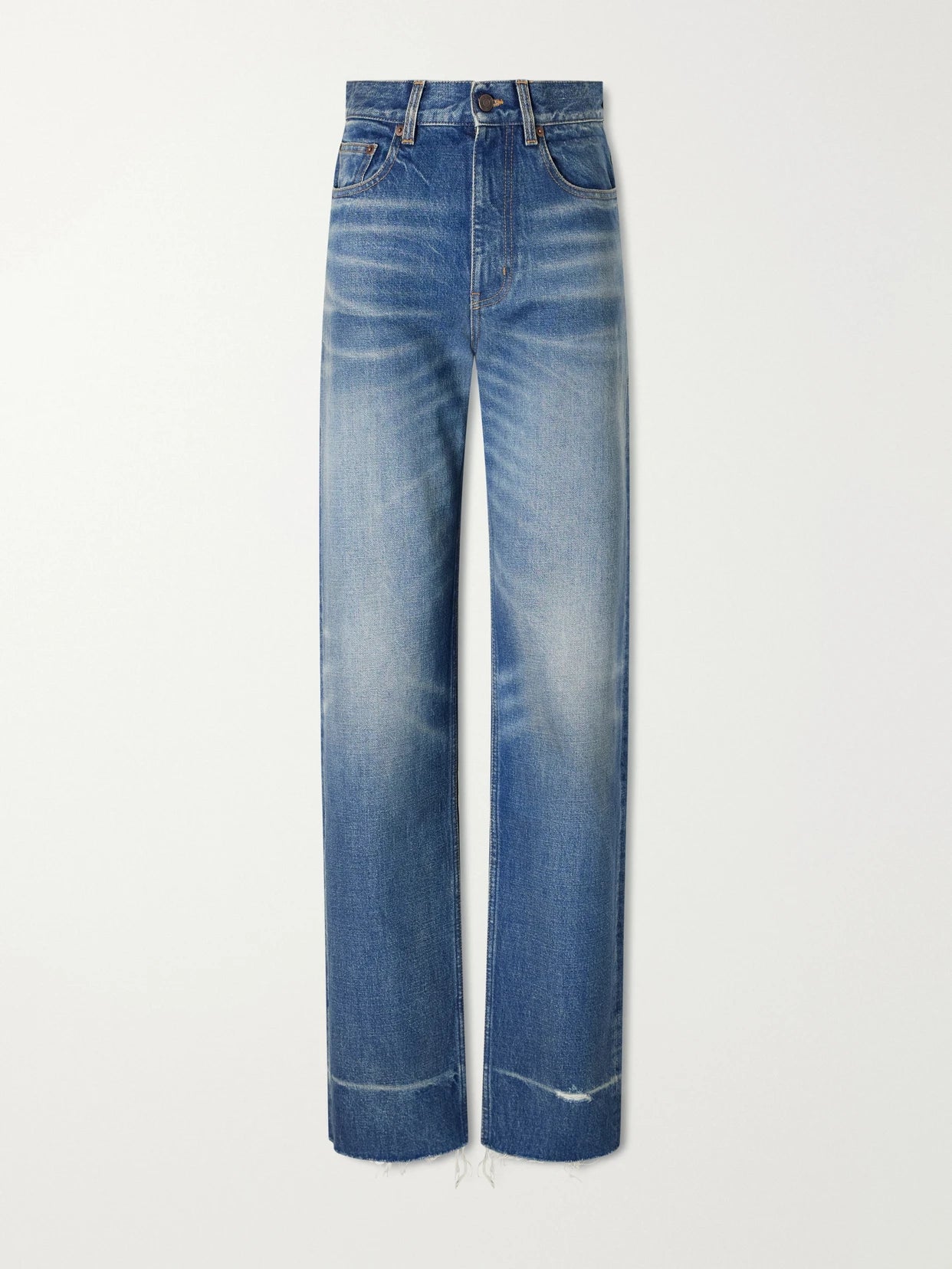 High-waist Straight-leg Jeans