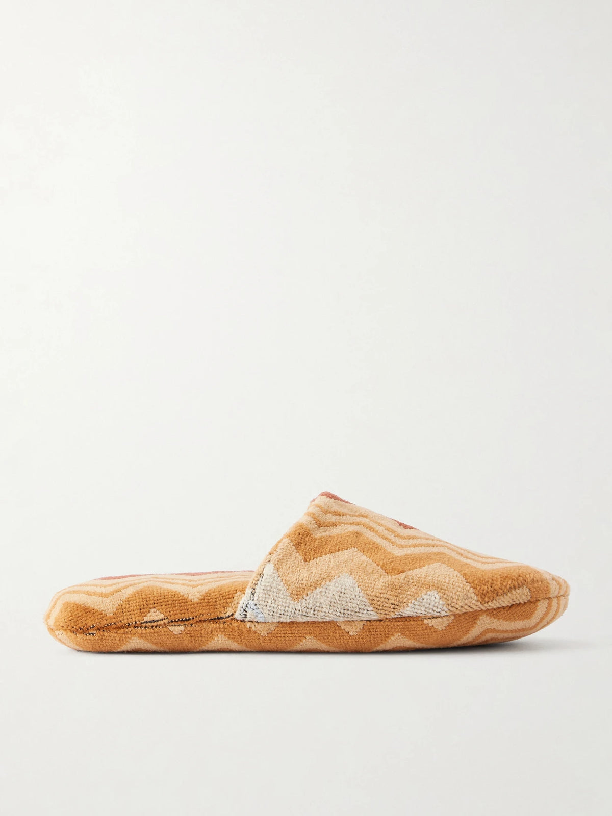 Giacomo Striped Cotton-terry Slippers