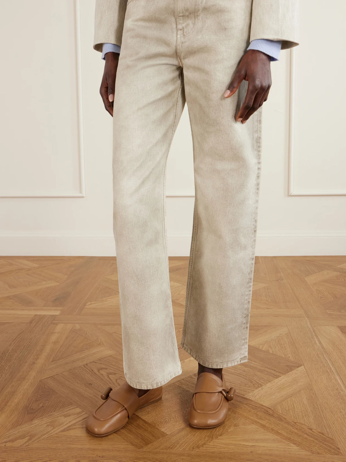 Toggle Leather Loafers