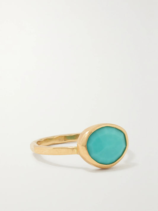 14-karat Recycled Gold Turquoise Ring