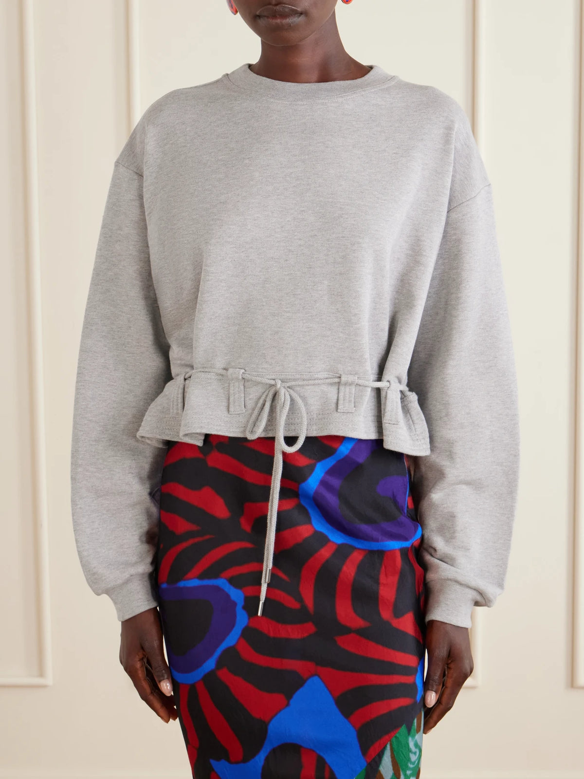 Ruffled Cotton-jersey Sweatshirt