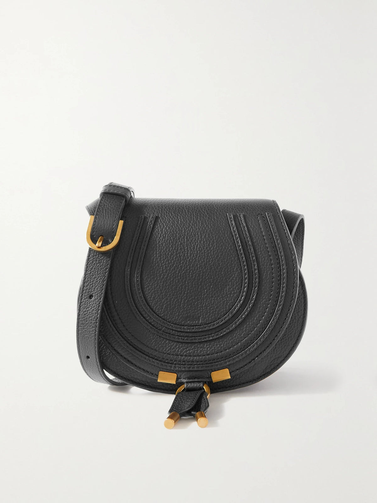 Marcie Mini Textured-leather Shoulder Bag
