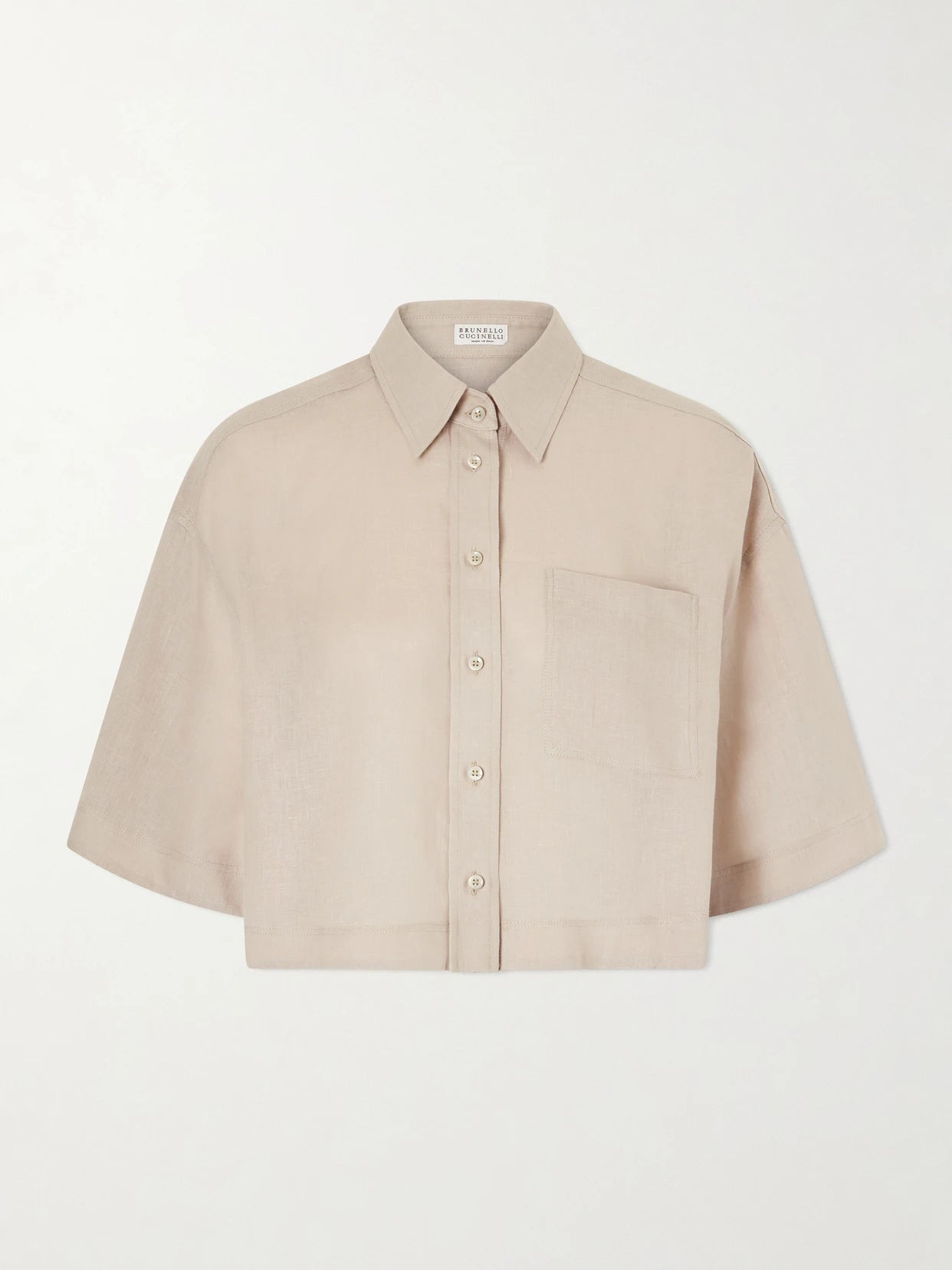 Cropped Cotton Shirt