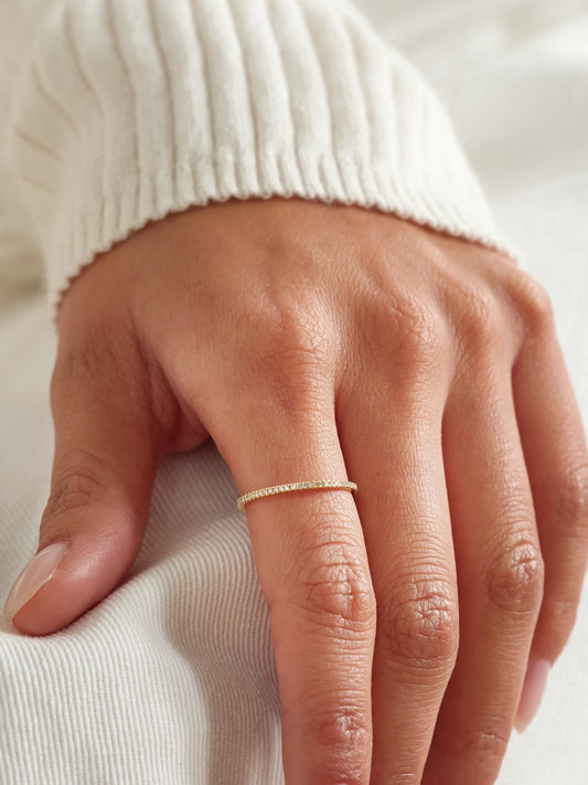 Image of Rings. Product name - Gold Diamond Ring in Multi colour by brand - STONE AND STRAND
