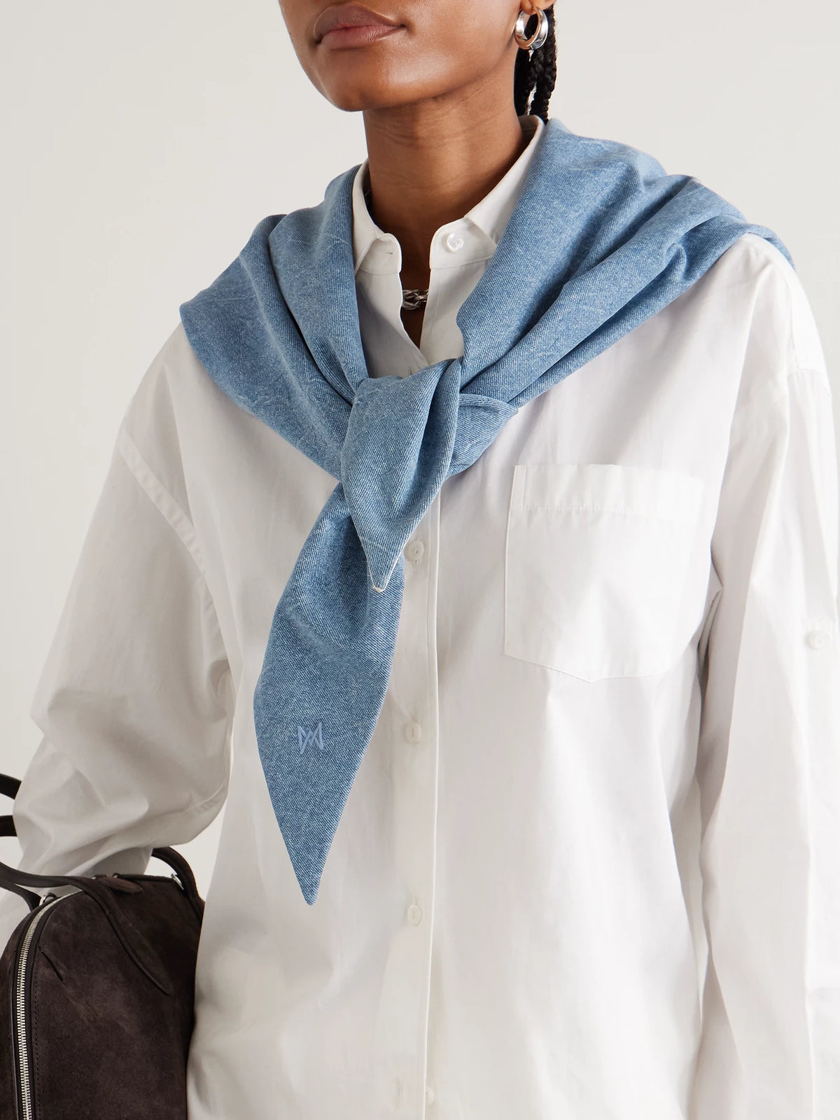 + Maria Mcmanus Organic And Recycled Denim Scarf