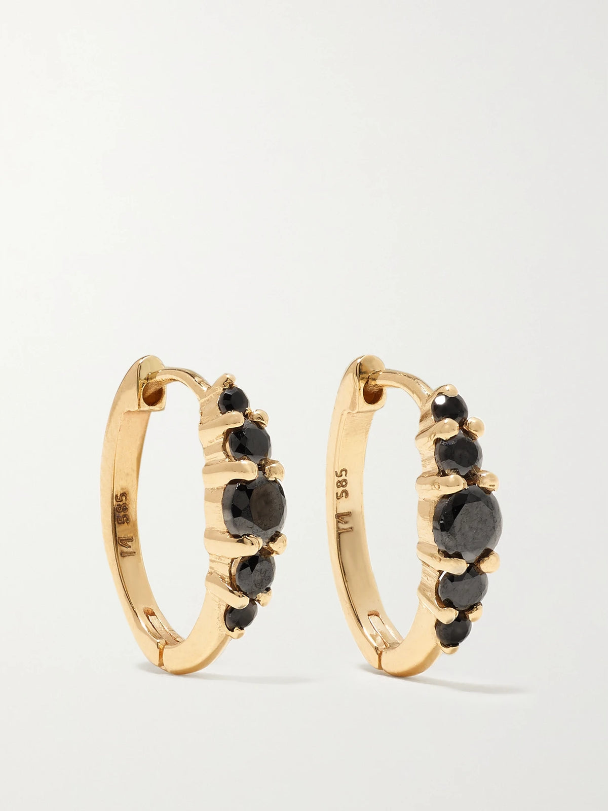 Rivulet Medium 18-karat Gold Diamond Hoop Earrings