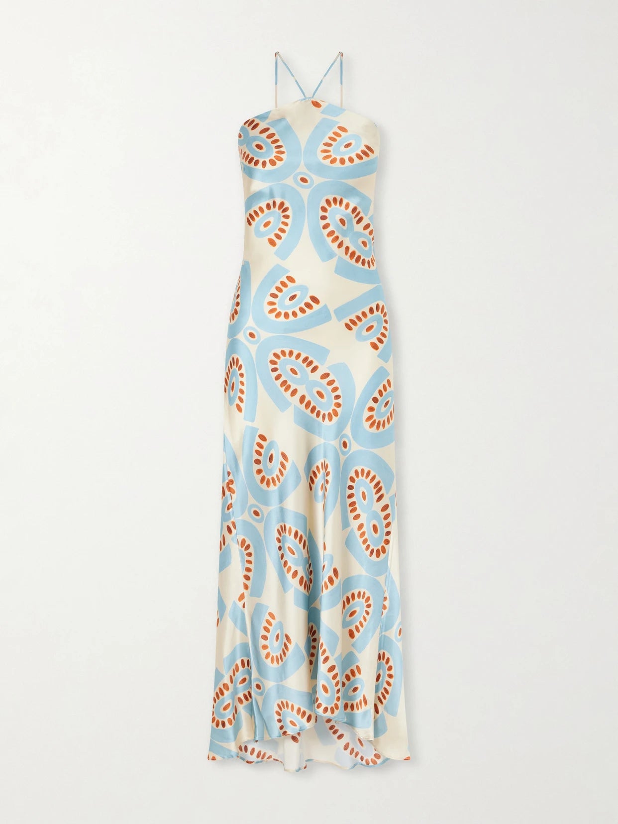 Thaleia Printed Silk-satin Maxi Dress