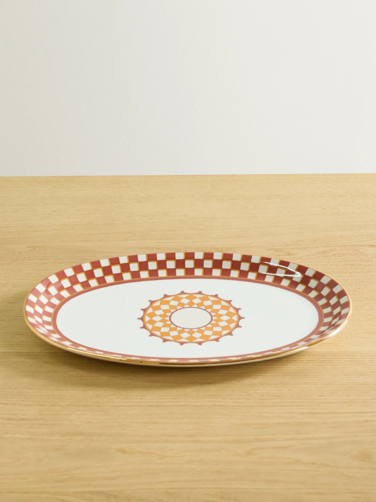 Gold-plated Porcelain Platter