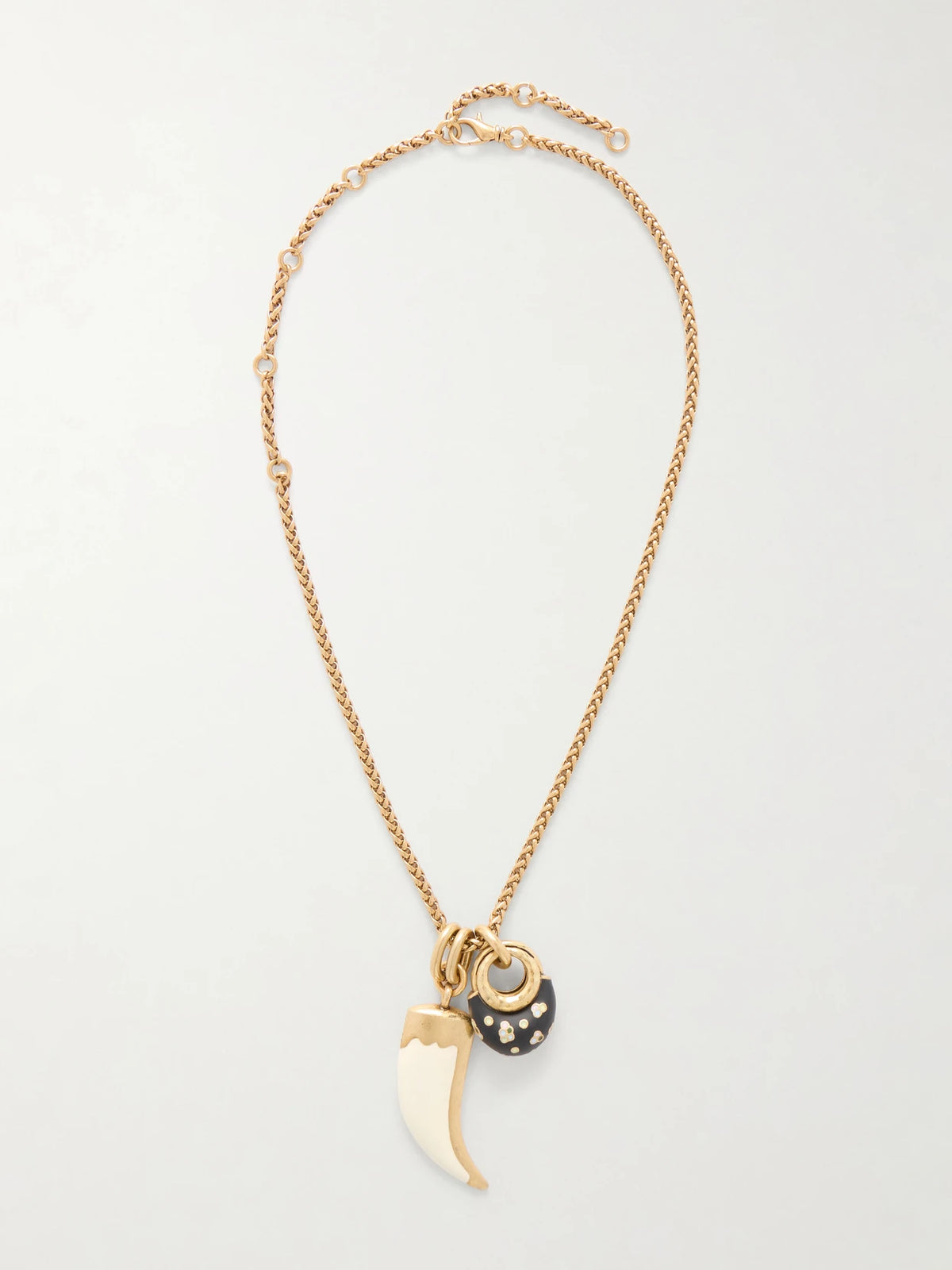 Niki Horn Of Plenty Gold-plated And Enamel Necklace