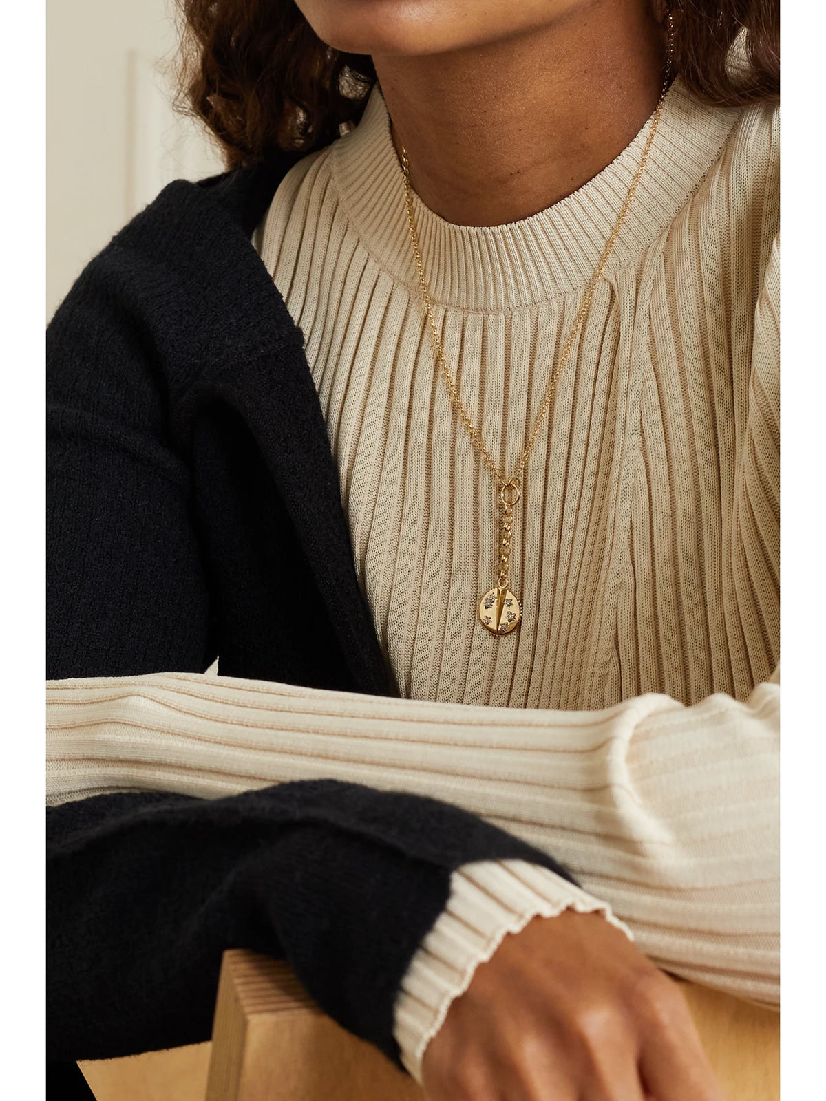 Image of Necklaces. Product name - + Net Sustain Resilience 18-karat Recycled Gold Diamond Necklace in Multi colour by brand - FoundRae