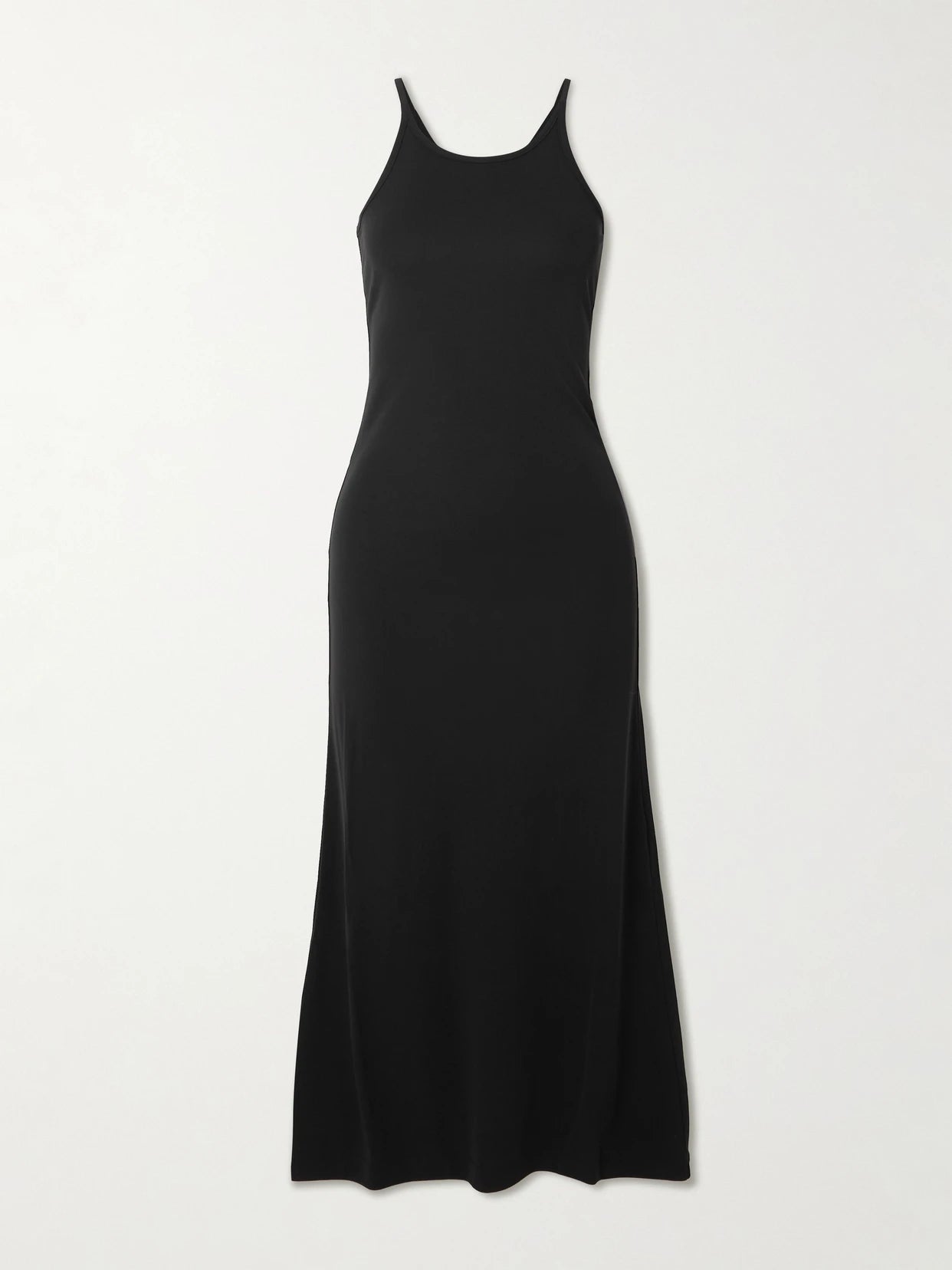 Image of Dresses. Product name - Jersey Midi Dress in Black colour by brand - TOTEME