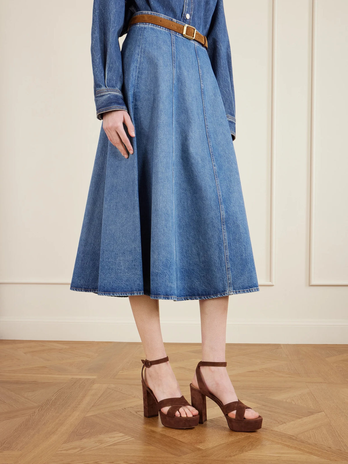 Sabrina 70 Suede Platform Sandals